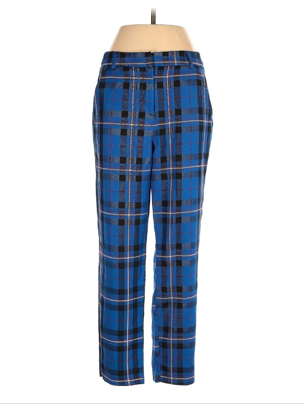 ASOS Blue and Black Plaid Trousers